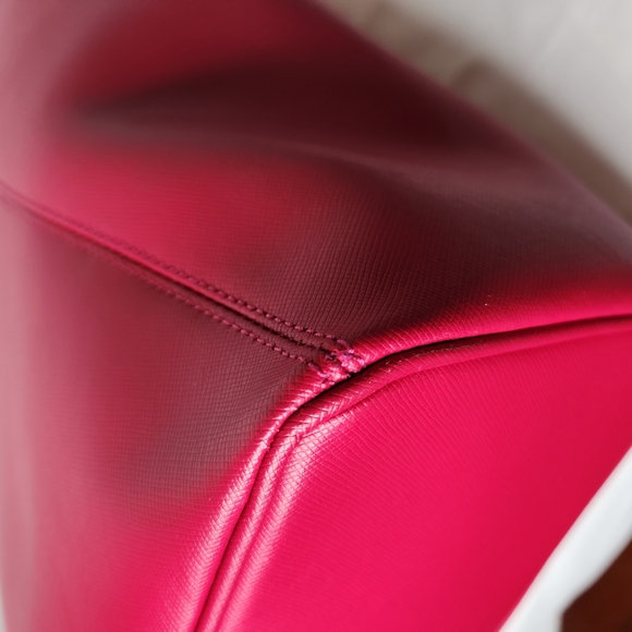 Coach Pink Leather Tote Bag F26103 - Picture 10 of 16